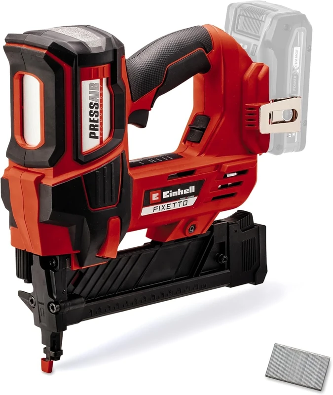 Einhell Professional Cordless Stapler FIXETTO 18/40 S Power X-Change (18 V, 60 Shots/min, max. 40 mm Staple Length, Single/Serial Shot, incl. 500 Staples, Without Battery)