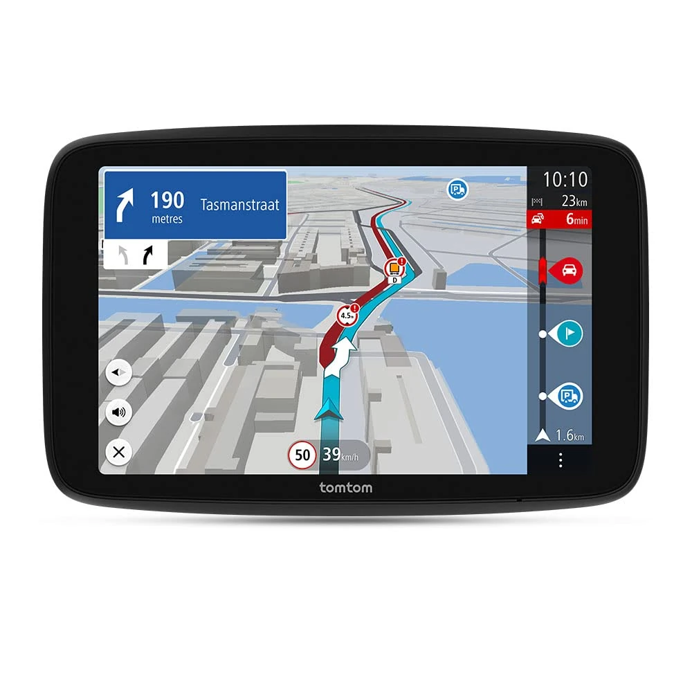 TomTom Truck Sat Nav GO Expert Plus (6 Inch HD Screen, Large Vehicle Routing and POIs, TomTom Traffic included, World Maps, Live Restriction Warnings, Quick Updates Via WiFi, USB-C) - NEW SOFTWARE