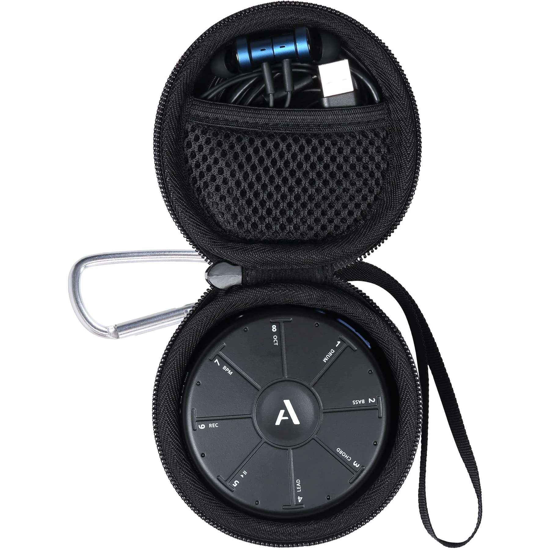 Aenllosi Hard Carrying Case Compatible with Artiphon Orba 2 Portable Synthesizer,Black (Case Only)