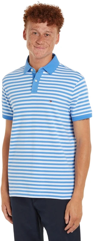 Tommy Hilfiger Men 1985 Regular Polo S/S Polos, Blue, S