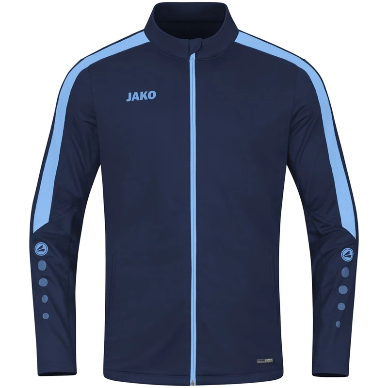 JAKO Men's Power Polyester Jacket Training, Navy/Sky Blue, XXX-Large - Image 1