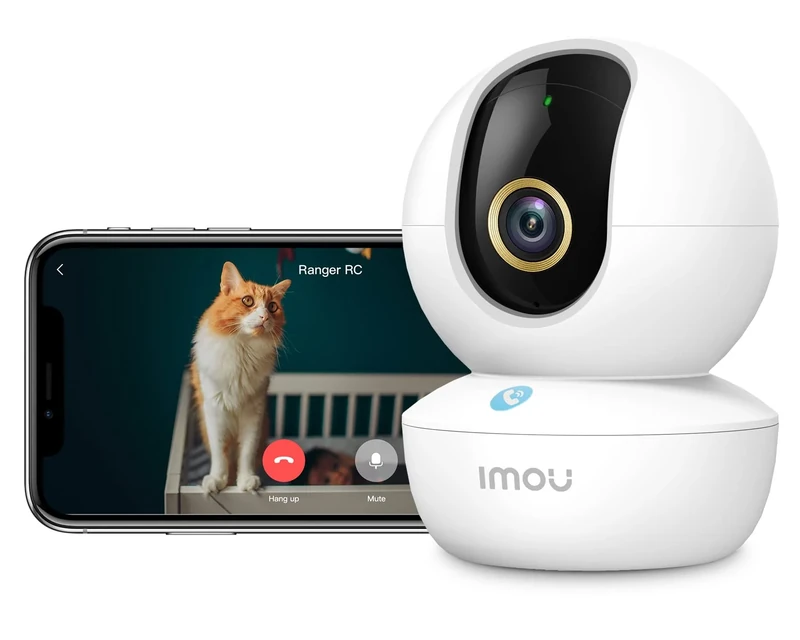 Imou 5MP 3K WiFi Indoor Camera with AI Human/Sound/Motion Detection, 360° Home Security Camera Indoor Baby Monitor, Night Vision, Auto Tracking, Siren, One-touch Call, Privacy Mode, Works with Alexa