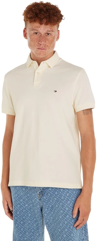 Tommy Hilfiger Men 1985 Regular Polo S/S Polos, Beige, 3XL