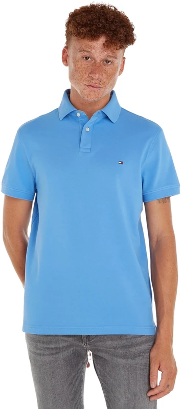 Tommy Hilfiger Men’s Short Sleeve 1985 Regular Fit Polo Shirt, Blue (Blue Spell), 3XL