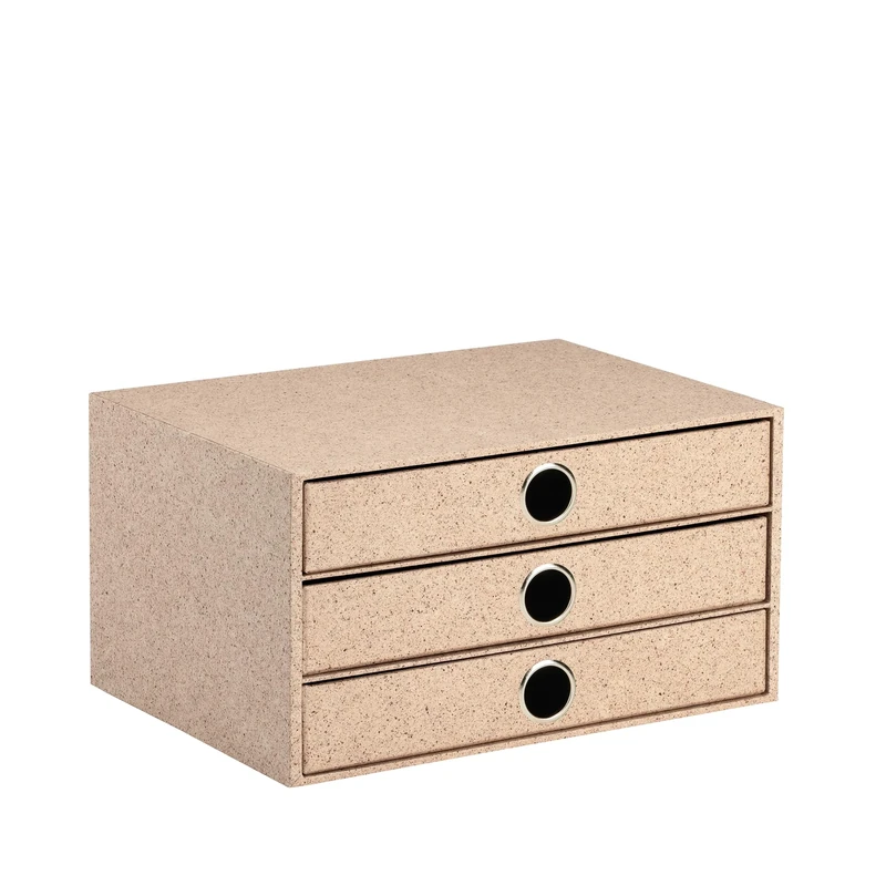 S.O.H.O. Cacao - 3-Drawer Box Match. A4