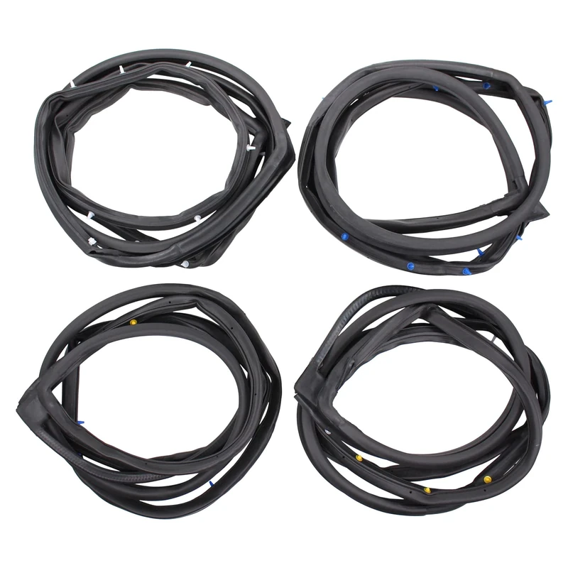 ApplianPar Front and Rear Door Rubber Seal Gasket Weatherstrip Molding for Honda Civic 2006-2011