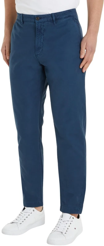 Tommy Hilfiger Men Chino Chelsea Gabardine GMD Woven Pants, Blue, 31/32