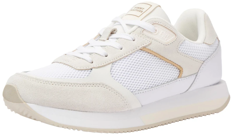 Tommy Hilfiger Essential Elevated Runner, White, 3.5
