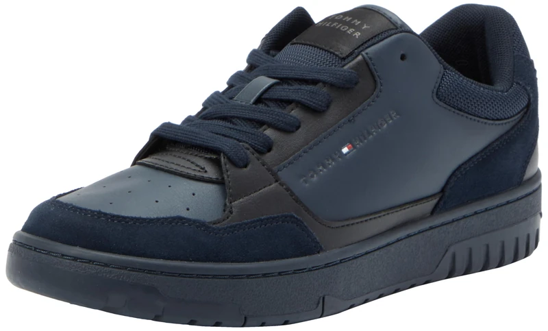 Tommy Hilfiger Th Basket Core LTH Mix, Blue, 6.5