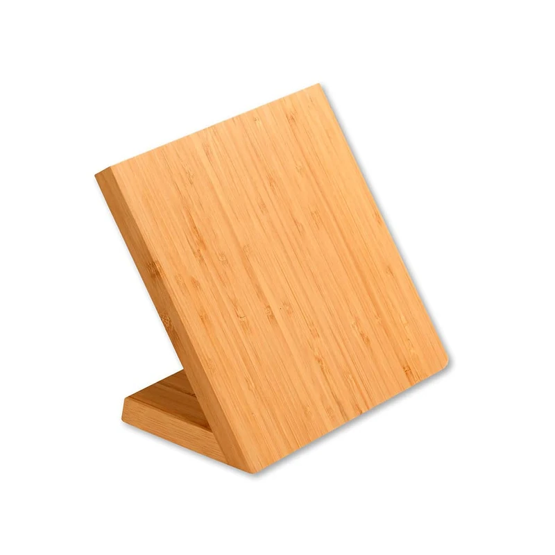 KESPER Knife Block, Material: Bamboo, Magnetic, Dimensions: 23 x 13 cm, Height 20 cm, Colour: Brown | 58028