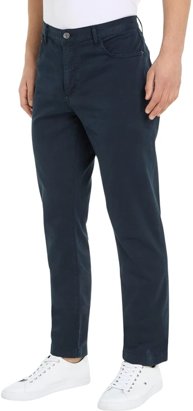 Tommy Hilfiger Men's 5pkt Denton Structure GMD Mw0mw33908 5 Pocket Pants, Blue (Desert Sky), 31W / 32L