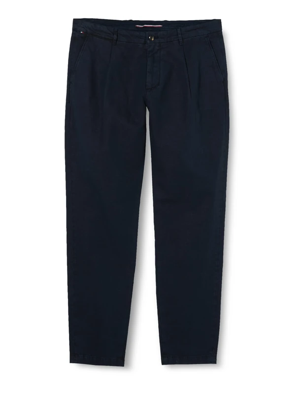 Tommy Hilfiger Men Chino Chelsea 1Plt Chinolino GMD Woven Pants, Blue, 34/34