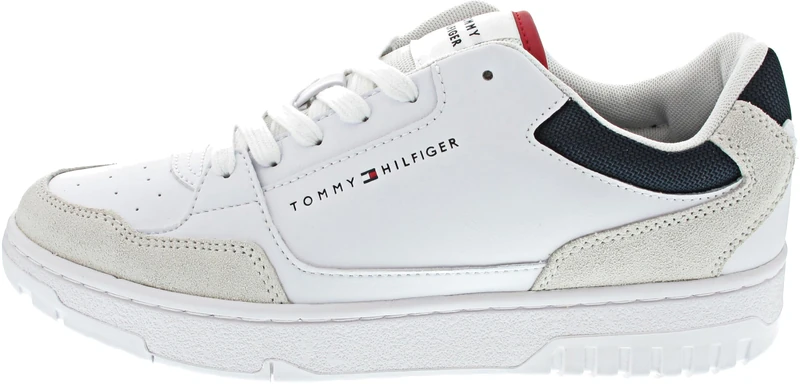 Tommy Hilfiger Th Basket Core LTH Mix, White, 6.5