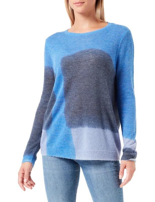 Gerry Weber Women's Jumper, Blue Patterned, 18