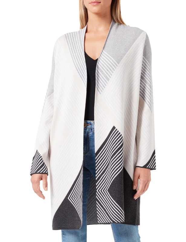 Gerry Weber Women's Jumper, Patterned Grey, 12