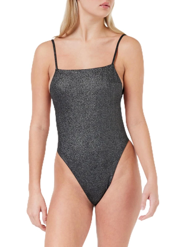 Calvin Klein Women One Piece Square Neckline Other Black, M