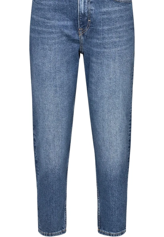 Tommy Jeans Women's Mom Jean Uh Tpr Ah4067 Denim Pants, Denim Medium, 31W / 30L