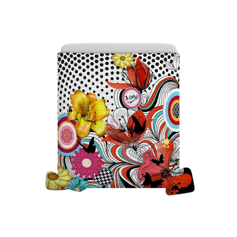 Italian Bed Linen Summer Quilt Ki-Osa Digital Print, LM02, Double