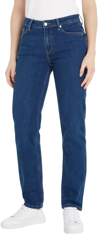 Tommy Hilfiger Women Classic Straight Rw Kai Denim Pants, Denim, 26W / 30L