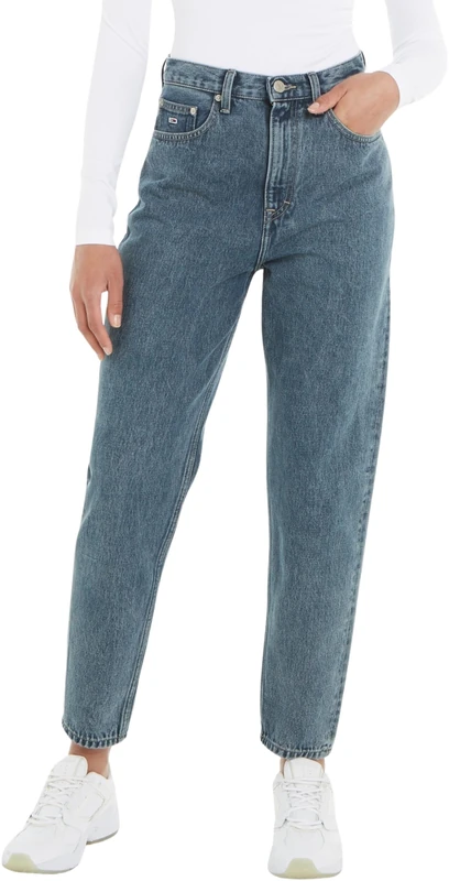 Tommy Jeans Women's Mom Jean Uh Tpr Ah4067 Denim Pants, Denim Medium, 26W / 32L - Image 1