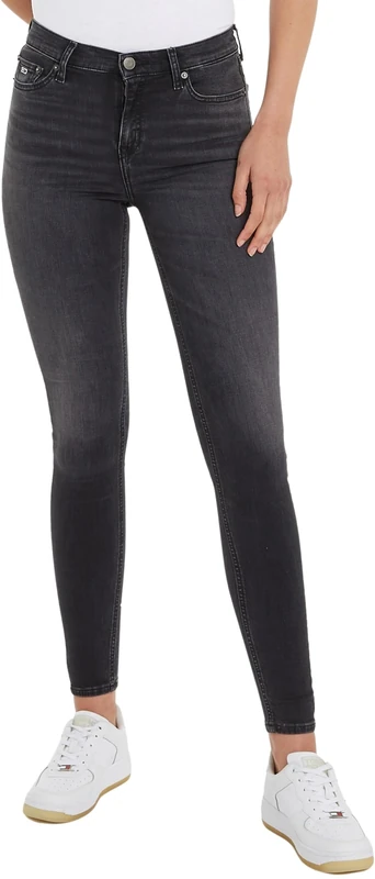 Tommy Jeans Women's Nora Md Skn Ah1288 Denim Pants, Denim Black, 24W / 32L - Image 1