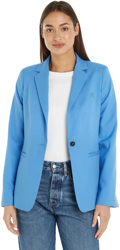 Tommy Hilfiger Women SMD Core Regular Sb Blazer Blazers/Sports Jackets, Blue, 38