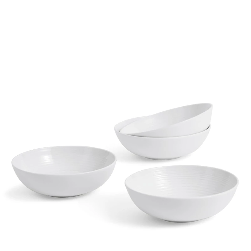 Royal Doulton Gordon Ramsay Maze White 18cm Cereal Bowls, Set of 4 - Image 1