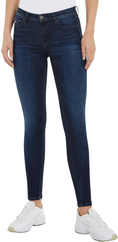 Tommy Jeans Women's Nora Md Skn Ah1259 Denim Pants, Denim Dark, 26W / 28L - Image 1