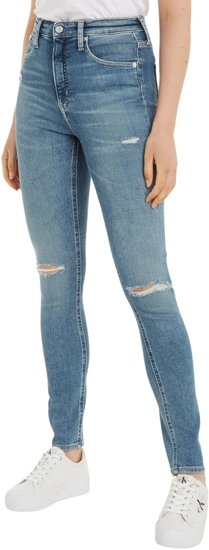 Calvin Klein Jeans Women's High Rise Skinny Pants Denim, 27/32 - Image 1