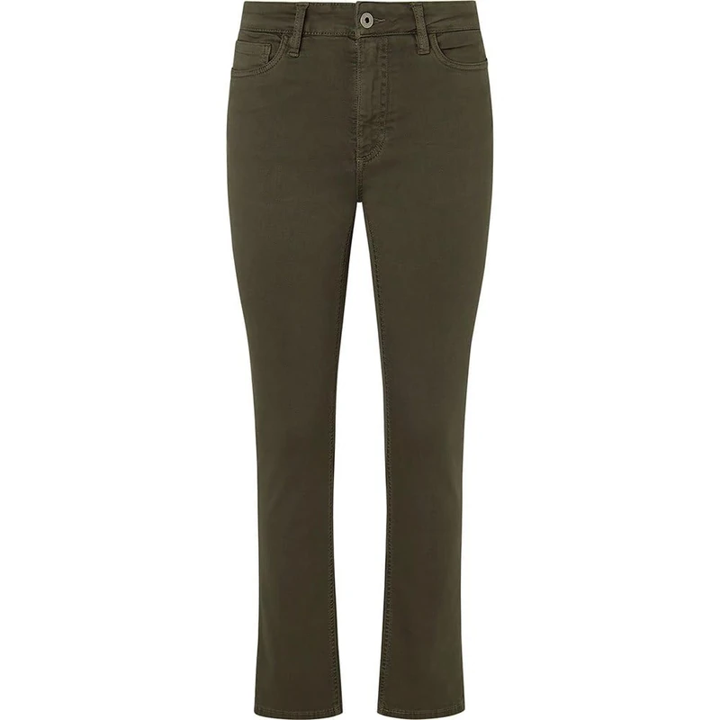 Pepe Jeans Women's Tessa Pants, Green (Olivine Green), 25W / 30L