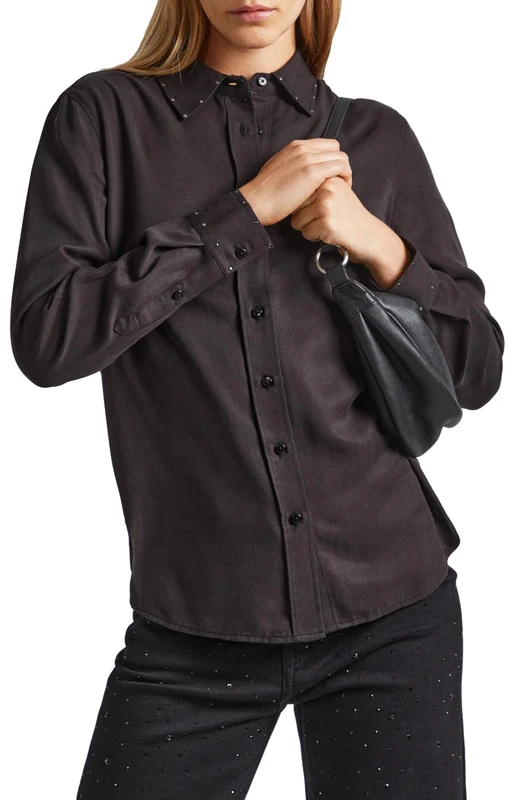 Pepe Jeans Women's Anette Shirt, Black (Black), L