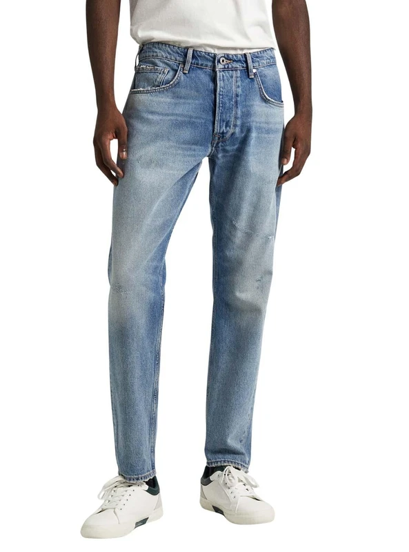 Pepe Jeans Taper FIT MID-Rise Jeans - Callen, Blue (Denim-rh1), 32W / 32L