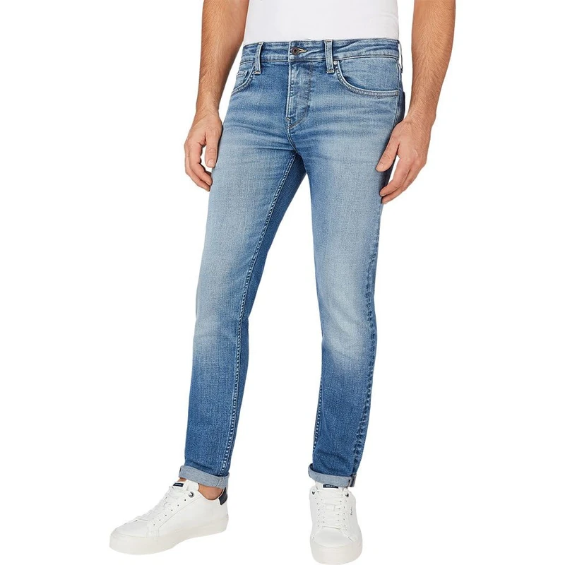 Pepe Jeans Men's Slim PM207388 Jeans, Blue (Denim-HT0), 28W / 34L