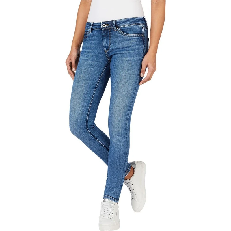 Pepe Jeans Women's Skinny Jeans Lw, Blue (Denim-XW6), 24W / 32L