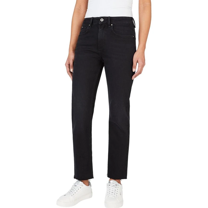 Pepe Jeans Women's Straight High Waist PL204592 Jeans, Blue (Denim-XF1), 34W / 32L
