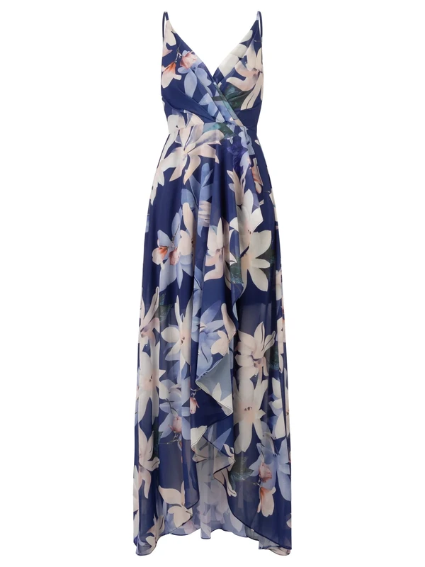 ApartFashion Women's Dress, Navy-Multicoloured, 14