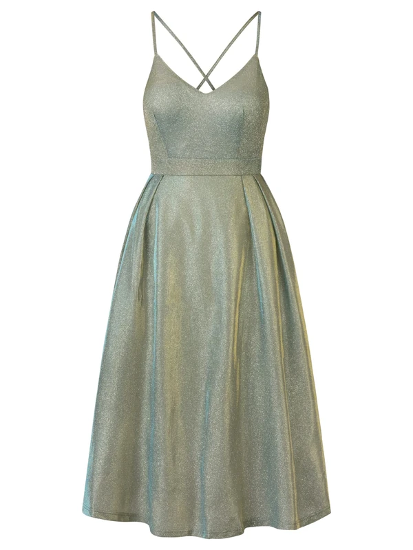 ApartFashion Women's Dress, Mint Gold, 10
