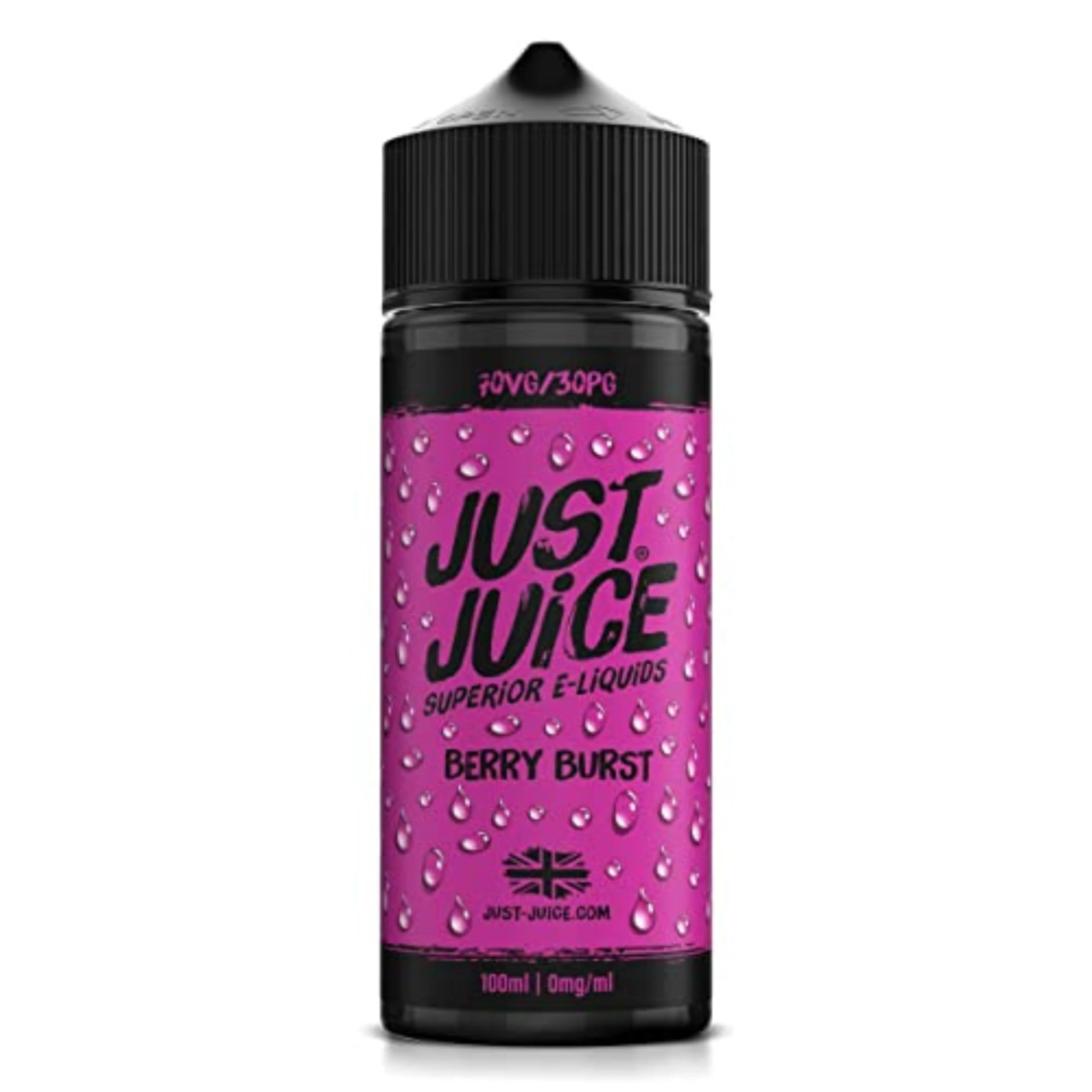 Just Juice 70/30 Vape Liquid, 100ml 0mg Berry Burst Vape Juice, E liquid for E-Cigarette, Nic Free Eliquid, Vaping Liquids, 70VG 30PG