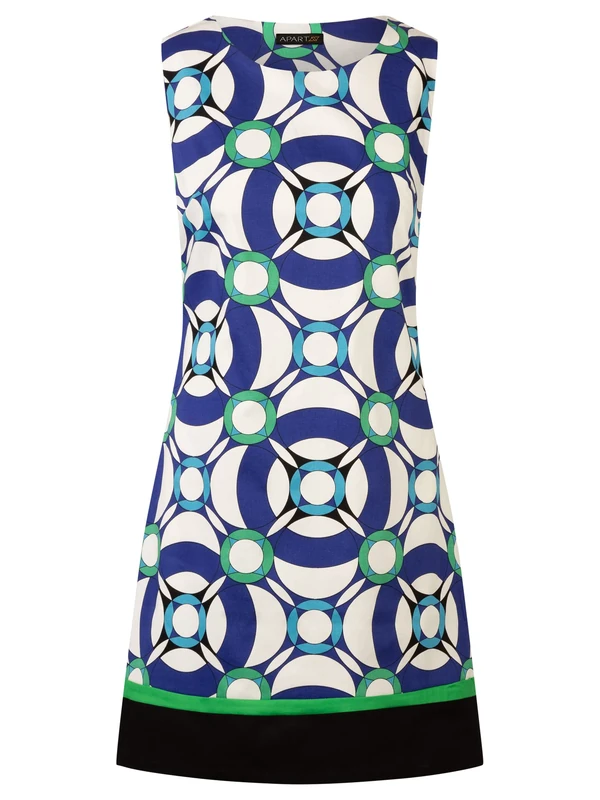 ApartFashion Women's Dress, Navy-Multicoloured, 10