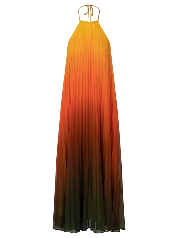 ApartFashion Women's Dress, Orange/Multicolour, 16