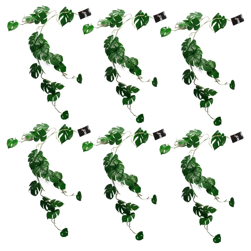 Leaf Design Artificial Hanging Plants Multipack, 100cm