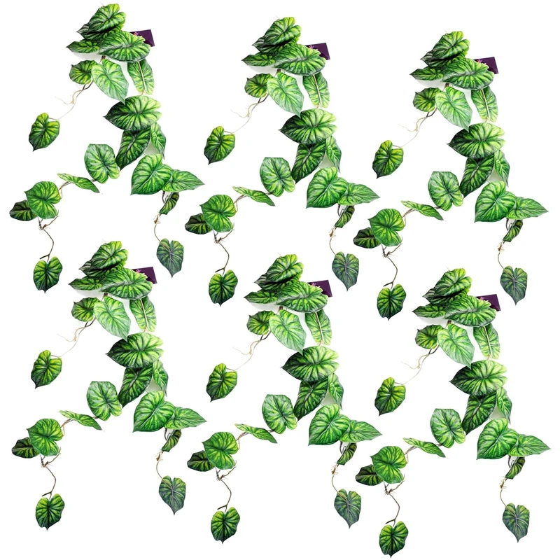 Leaf Design Artificial Hanging Plants Multipack, 120cm