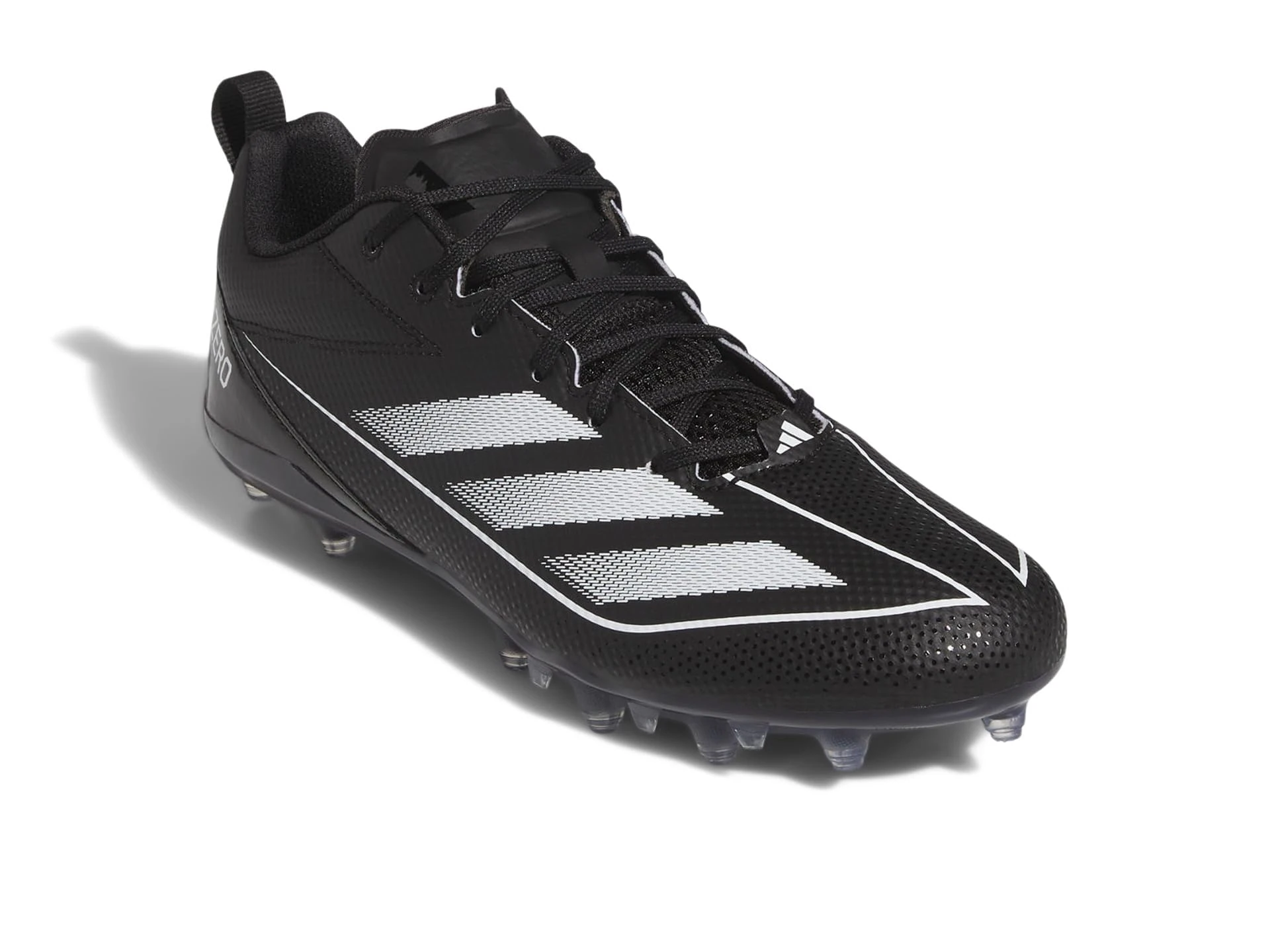 adidas Men's Adizero Electric.2 American Football Cleat, Black/White/Black, 12.5 UK