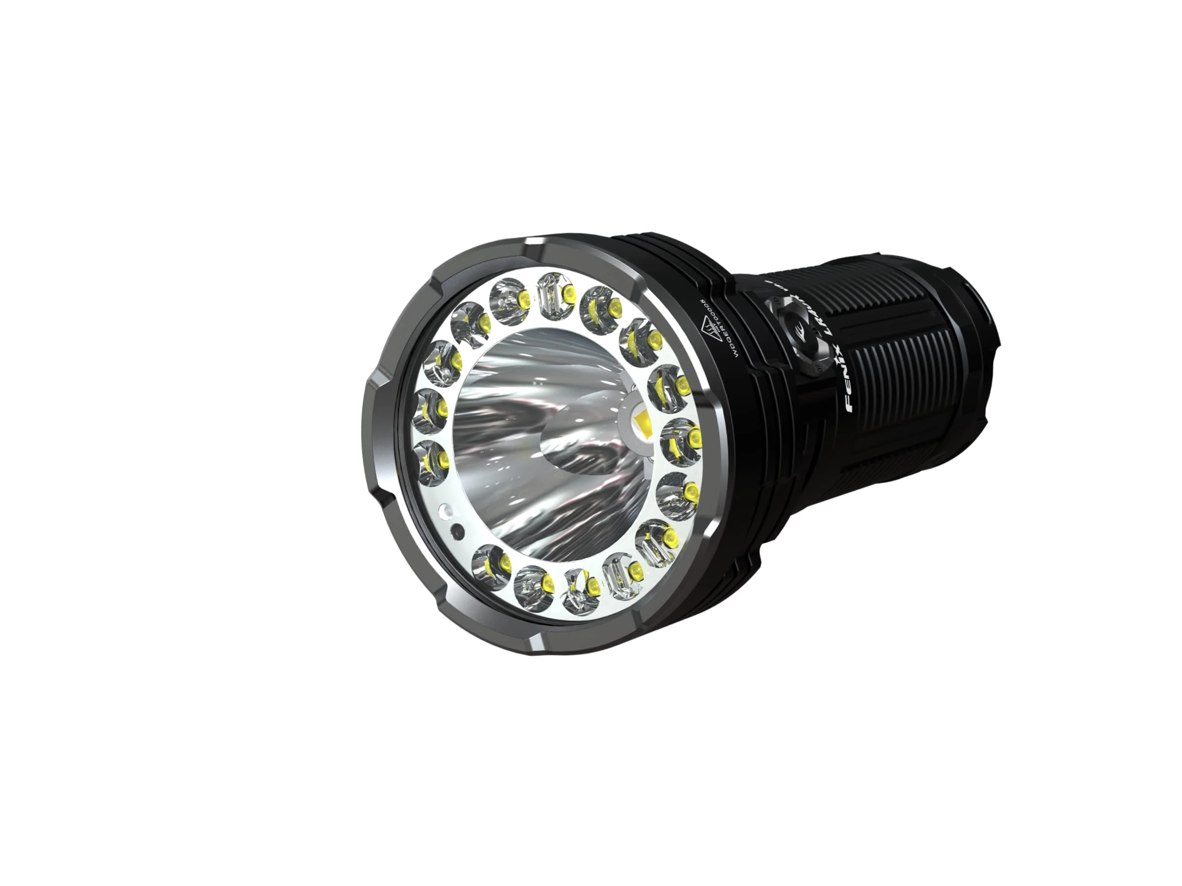 fenix LR40R v2.0, Rechargeable Long Range, Ultra Bright LED Searchlight Torch | 15,000 Lumens | 900m | 50 Hrs Max | Large Capacity Battery | Power Bank | IP68, Black