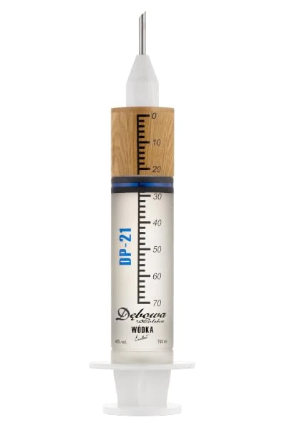 Debowa Polska - Syringe Edition - A Gift for Your Celebrations, Strzykawka Vodka with 40% ABV, 70cl
