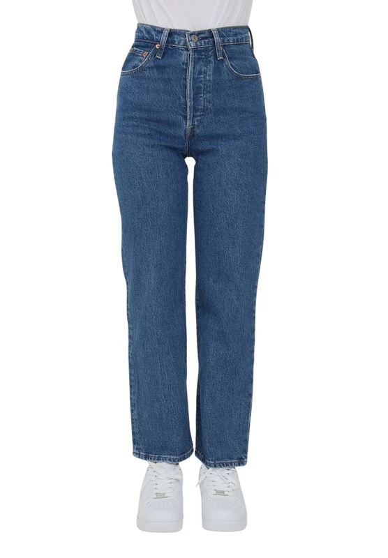 Levi's Women's Ribcage Straight Ankle, Jazz Pop, 25W / 31L