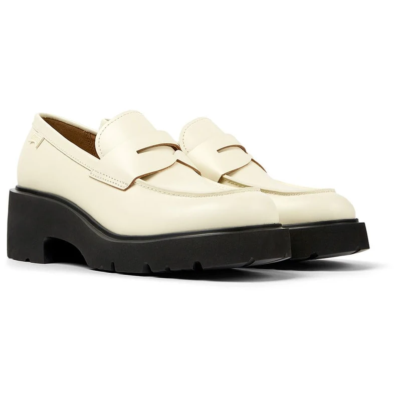 Camper Women's Milahshoes, White Natural 016, 9 UK