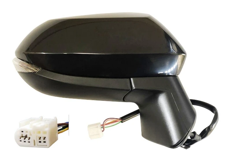 Rearview mirror made for TOYOTA COROLLA from 2019 onwards Right side electric complete chrome with Primer c/Arrows