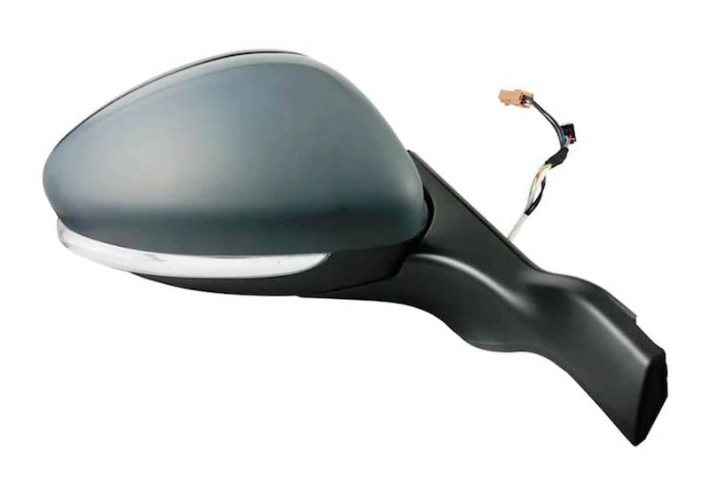 Rearview mirror made for PEUGEOT 208 from 2012 to 2019 Right side el. risc c/Primer c/Arrow + Sensor 1607511480