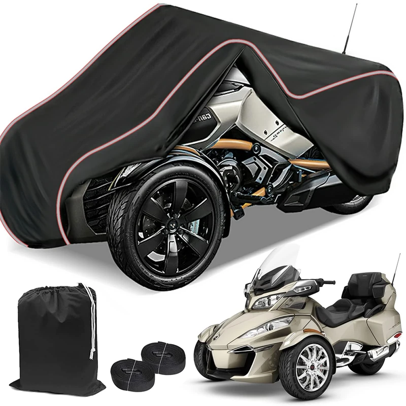 XYZCTEM Premium Can-Am RT 2010-2019 Weather Water Resistant Cover Upgraded UV Resistant Indoor Outdoor Protection Full Cover with Reflective Strip & Storage Bag